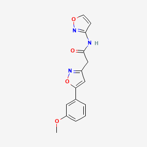 molecular formula C15H13N3O4 B2925348 N-(isoxazol-3-yl)-2-(5-(3-methoxyphenyl)isoxazol-3-yl)acetamide CAS No. 953139-24-7
