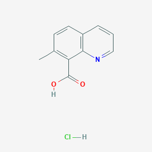 molecular formula C11H10ClNO2 B2925395 7-Methylquinoline-8-carboxylic acid hydrochloride CAS No. 2172040-31-0