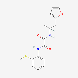 molecular formula C16H18N2O3S B2925408 N1-(1-(furan-2-yl)propan-2-yl)-N2-(2-(methylthio)phenyl)oxalamide CAS No. 1219902-11-0
