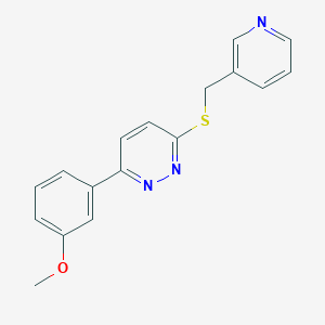 3-(3-Methoxyphenyl)-6-(pyridin-3-ylmethylsulfanyl)pyridazine