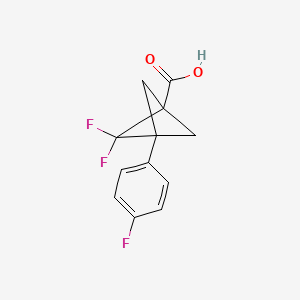 2,2-Difluoro-3-(4-fluorophenyl)bicyclo[1.1.1]pentane-1-carboxylic acid