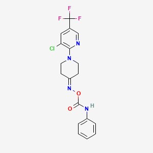 2-(4-{[(Anilinocarbonyl)oxy]imino}piperidino)-3-chloro-5-(trifluoromethyl)pyridine