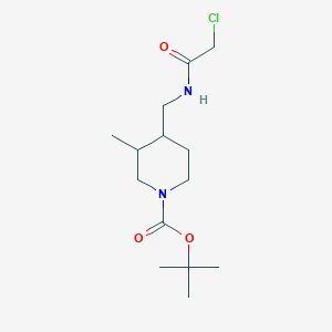 Tert-butyl 4-[[(2-chloroacetyl)amino]methyl]-3-methylpiperidine-1-carboxylate