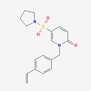 5-(pyrrolidin-1-ylsulfonyl)-1-(4-vinylbenzyl)pyridin-2(1H)-one