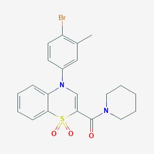 2-{[2-(4-chlorophenyl)-6-methylpyrimidin-4-yl]oxy}-N-(2,6-dimethylphenyl)acetamide