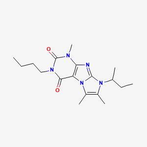 8-(sec-butyl)-3-butyl-1,6,7-trimethyl-1H-imidazo[2,1-f]purine-2,4(3H,8H)-dione