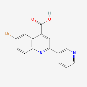 B2925521 6-Bromo-2-pyridin-3-ylquinoline-4-carboxylic acid CAS No. 5109-99-9