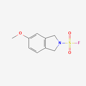 molecular formula C9H10FNO3S B2925532 5-Methoxy-1,3-dihydroisoindole-2-sulfonyl fluoride CAS No. 2411243-82-6