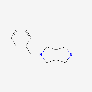 molecular formula C14H20N2 B2925543 2-苄基-5-甲基八氢吡咯并[3,4-c]吡咯 CAS No. 86755-80-8