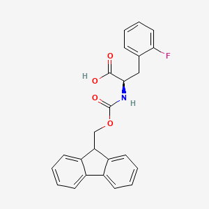 molecular formula C24H20FNO4 B2925544 Fmoc-2-fluoro-D-phenylalanine CAS No. 198545-46-9; 205526-26-7