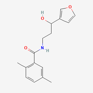 molecular formula C16H19NO3 B2925553 N-[3-(Furan-3-YL)-3-hydroxypropyl]-2,5-dimethylbenzamide CAS No. 1428350-57-5