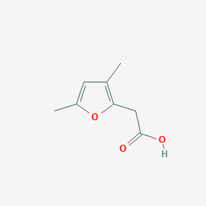 molecular formula C8H10O3 B2925609 2-(3,5-Dimethylfuran-2-yl)acetic acid CAS No. 1369250-55-4