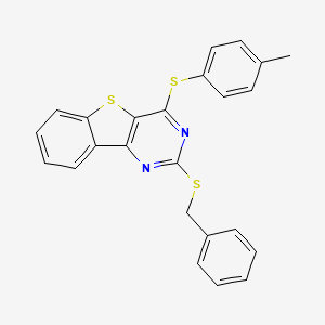 2-(Benzylsulfanyl)-4-[(4-methylphenyl)sulfanyl][1]benzothieno[3,2-d]pyrimidine