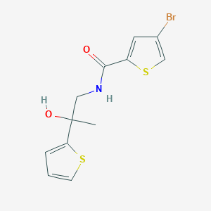 4-bromo-N-(2-hydroxy-2-(thiophen-2-yl)propyl)thiophene-2-carboxamide
