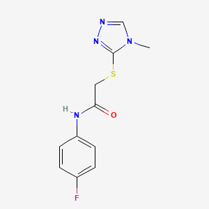 N-(4-Fluorophenyl)-2-[(4-methyl-4H-1,2,4-triazol-3-yl)sulfanyl]acetamide