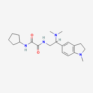 N1-cyclopentyl-N2-(2-(dimethylamino)-2-(1-methylindolin-5-yl)ethyl)oxalamide