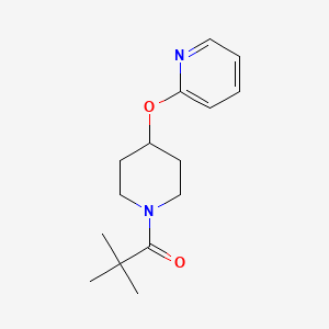 2,2-Dimethyl-1-(4-(pyridin-2-yloxy)piperidin-1-yl)propan-1-one