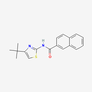 molecular formula C18H18N2OS B2925730 N-(4-tert-butyl-1,3-thiazol-2-yl)naphthalene-2-carboxamide CAS No. 325988-16-7