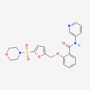 2-((5-(morpholinosulfonyl)furan-2-yl)methoxy)-N-(pyridin-3-yl)benzamide