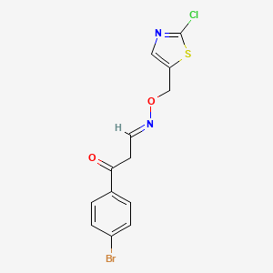 3-(4-bromophenyl)-3-oxopropanal O-[(2-chloro-1,3-thiazol-5-yl)methyl]oxime