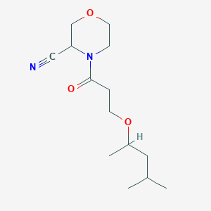 4-[3-(4-Methylpentan-2-yloxy)propanoyl]morpholine-3-carbonitrile