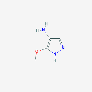 molecular formula C4H7N3O B2925869 3-methoxy-1H-pyrazol-4-amine CAS No. 2450343-54-9