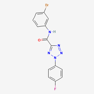 molecular formula C14H9BrFN5O B2925884 N-(3-bromophenyl)-2-(4-fluorophenyl)-2H-tetrazole-5-carboxamide CAS No. 1396685-89-4