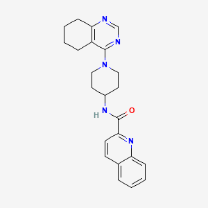 N-(1-(5,6,7,8-tetrahydroquinazolin-4-yl)piperidin-4-yl)quinoline-2-carboxamide
