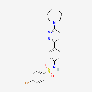 N-(4-(6-(azepan-1-yl)pyridazin-3-yl)phenyl)-4-bromobenzenesulfonamide