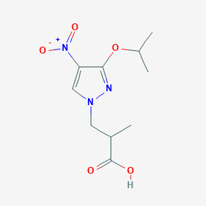 3-(3-isopropoxy-4-nitro-1H-pyrazol-1-yl)-2-methylpropanoic acid