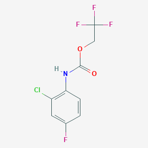 2,2,2-trifluoroethyl N-(2-chloro-4-fluorophenyl)carbamate