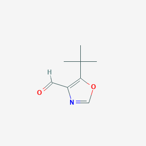 molecular formula C8H11NO2 B2925924 5-tert-butyl-1,3-oxazole-4-carbaldehyde CAS No. 911203-09-3
