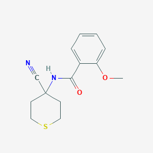 N-(4-cyanothian-4-yl)-2-methoxybenzamide