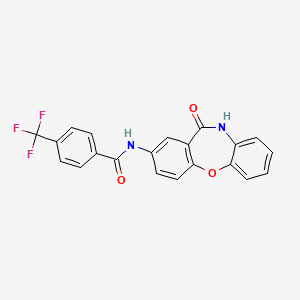 N-(11-oxo-10,11-dihydrodibenzo[b,f][1,4]oxazepin-2-yl)-4-(trifluoromethyl)benzamide