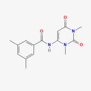 molecular formula C15H17N3O3 B2926003 N-(1,3-dimethyl-2,6-dioxopyrimidin-4-yl)-3,5-dimethylbenzamide CAS No. 633296-36-3