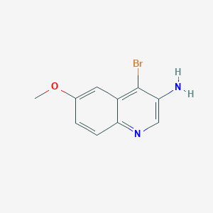 molecular formula C10H9BrN2O B2926005 4-Bromo-6-methoxyquinolin-3-amine CAS No. 872714-60-8