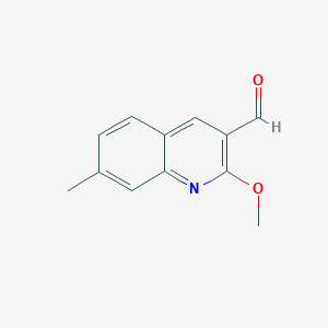 molecular formula C12H11NO2 B2926006 2-Methoxy-7-methylquinoline-3-carbaldehyde CAS No. 842972-37-6