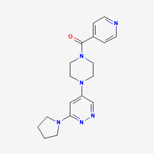 Pyridin-4-yl(4-(6-(pyrrolidin-1-yl)pyridazin-4-yl)piperazin-1-yl)methanone