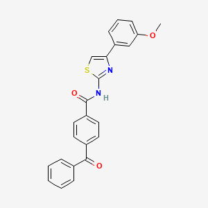 4-benzoyl-N-[4-(3-methoxyphenyl)-1,3-thiazol-2-yl]benzamide