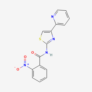 2-nitro-N-(4-(pyridin-2-yl)thiazol-2-yl)benzamide