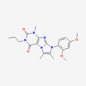 6-(2,4-Dimethoxyphenyl)-4,7,8-trimethyl-2-propylpurino[7,8-a]imidazole-1,3-dione