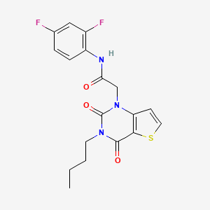 2-(3-butyl-2,4-dioxo-3,4-dihydrothieno[3,2-d]pyrimidin-1(2H)-yl)-N-(2,4-difluorophenyl)acetamide