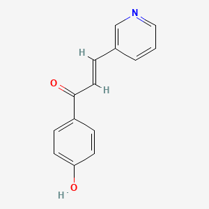 (E)-1-(4-hydroxyphenyl)-3-pyridin-3-ylprop-2-en-1-one