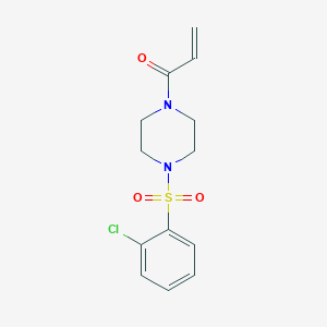 1-[4-(2-Chlorophenyl)sulfonylpiperazin-1-yl]prop-2-en-1-one