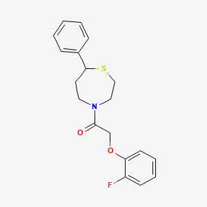 2-(2-Fluorophenoxy)-1-(7-phenyl-1,4-thiazepan-4-yl)ethanone