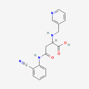 4-((2-Cyanophenyl)amino)-4-oxo-2-((pyridin-3-ylmethyl)amino)butanoic acid