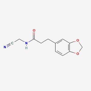 3-(2H-1,3-benzodioxol-5-yl)-N-(cyanomethyl)propanamide