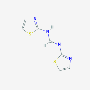 molecular formula C7H6N4S2 B2926085 N,N'-bis(1,3-thiazol-2-yl)methanimidamide CAS No. 36841-36-8