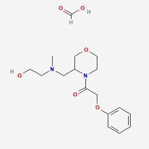 1-(3-(((2-Hydroxyethyl)(methyl)amino)methyl)morpholino)-2-phenoxyethanone formate