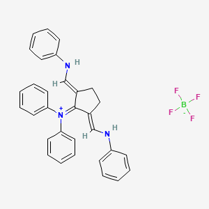 N-((E)-((E)-2-(diphenylamino)-3-((phenylamino)methylene)cyclopent-1-en-1-yl)methylene)benzenaminium tetrafluoroborate